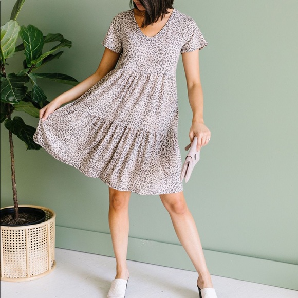 BF SALE❗️Fading Spots Cheetah Print Dress - Picture 3 of 12